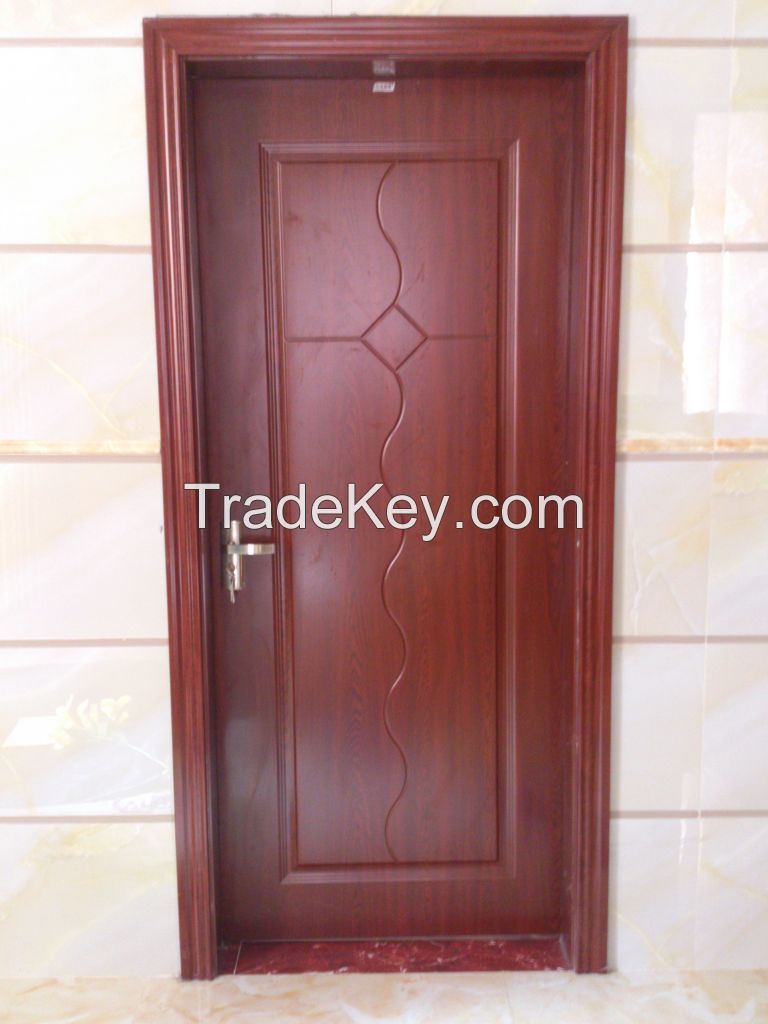 interior door single swing China fir solid wood door made in China