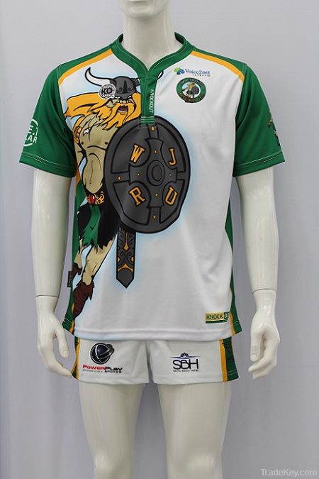 sublimation rugby jersey , rugby uniform