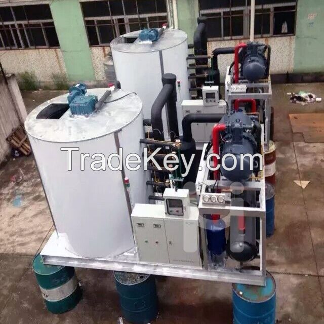 Flake ice machine for industrial-high production