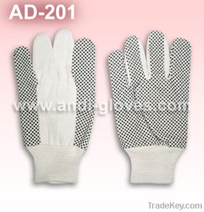 work glove, safety glove, PVC dots