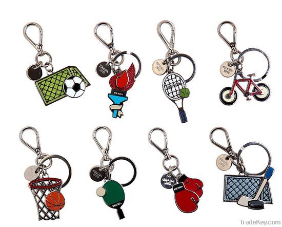 colorful metal key chain