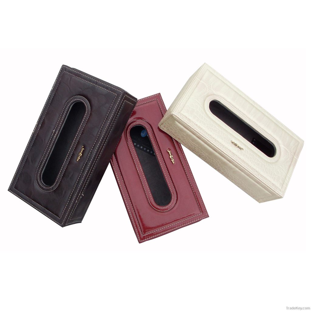 PU Leather Tissue Box, napkin holder, Napkin box, tissue holder