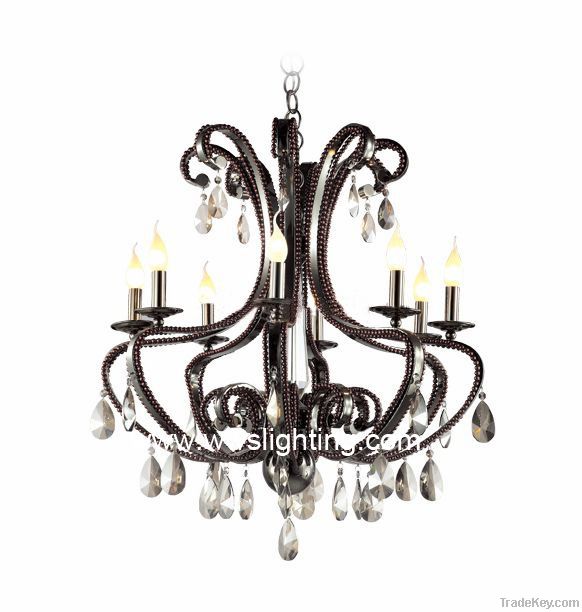 Modern Iron crystal chandelier-crystal pendant lamp-project light