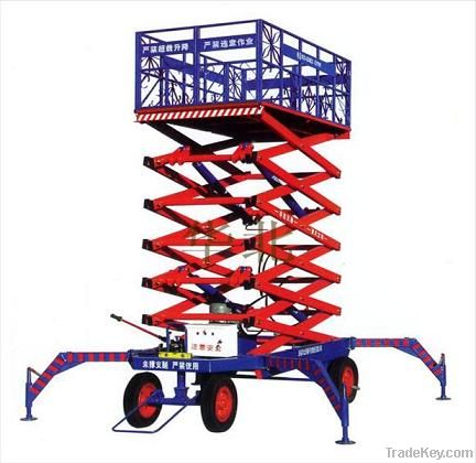 four-wheel mobile hydraulic lifting platform