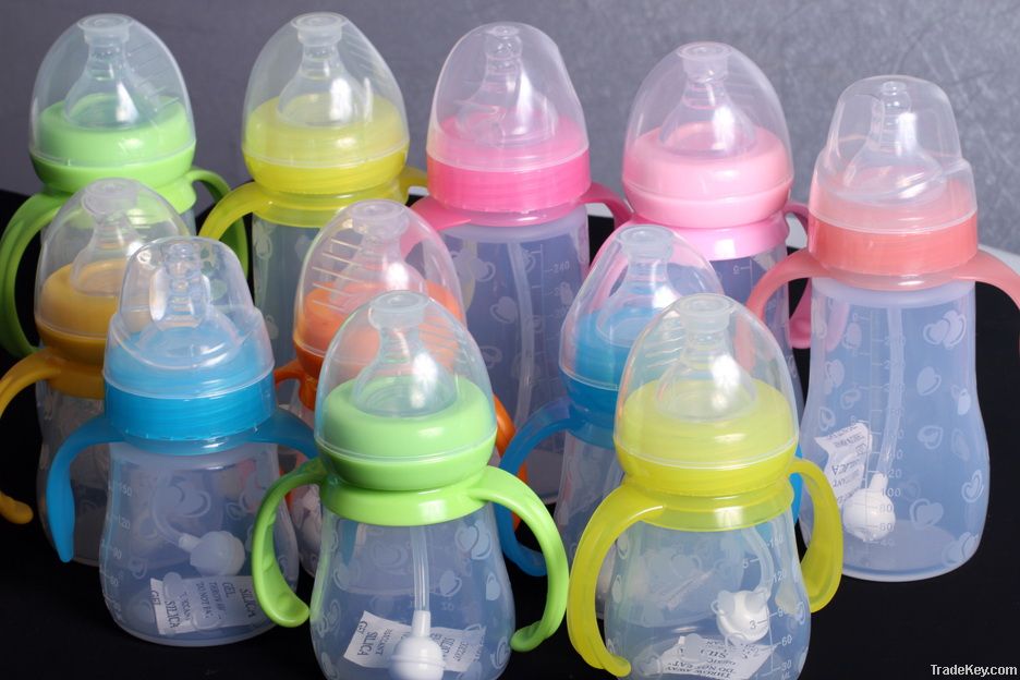 Silicone feeding bottle