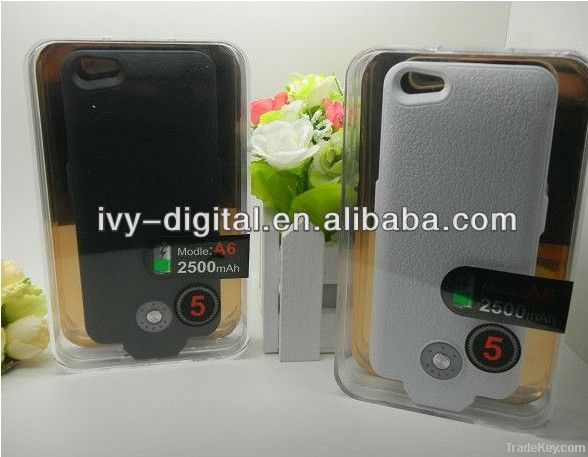 2500mah mobile charge case for iphone 5