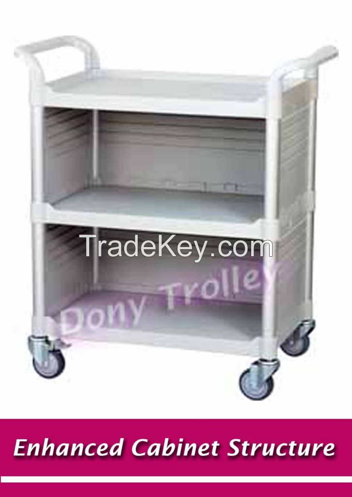 3 shelf cabinet medical service cart/ Hotel carts/Utility cart/ trolley