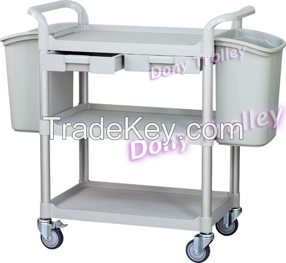 3 Shelf food service cart, Utility carts+buckets, Hotel cart, Catering Kunststoff Warenkorb