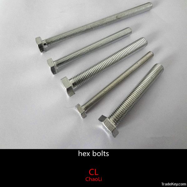 DIN 933 ZINC PLATED HEX HEAD BOLTS