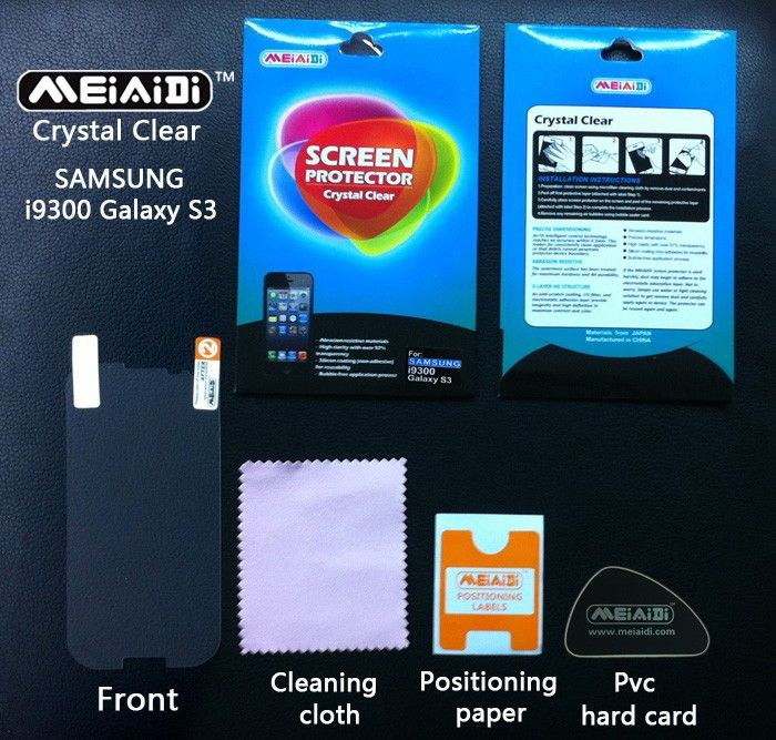 Crystal clear screen protector for Samsung i9300 Galaxy S3 and more
