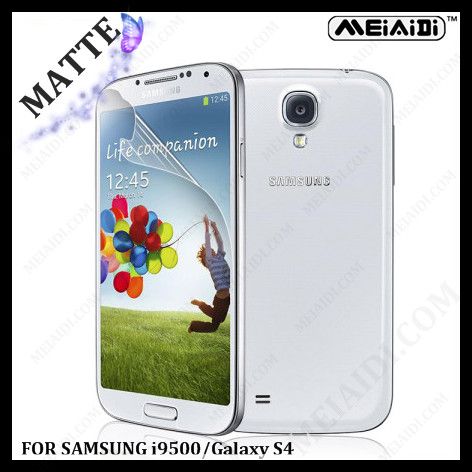 Matte finish screen protector for Samsung i9500 Galaxy S4