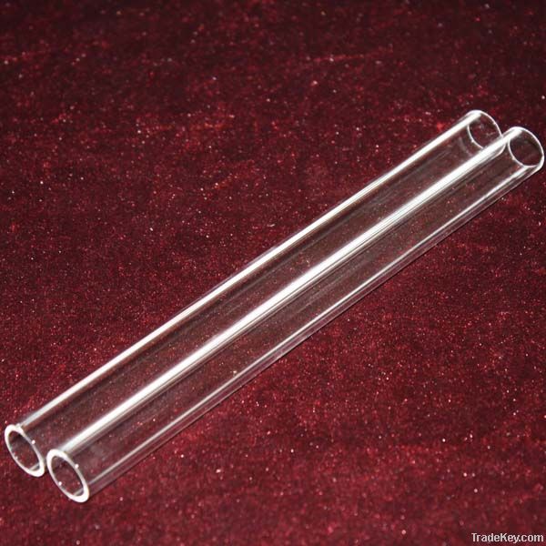 clear fuse quartz glass tube/pipe