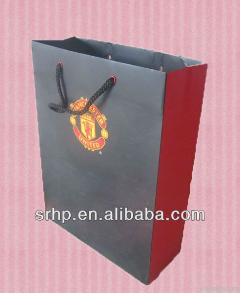 high quality paper shopping bag with rope handle wholesale,