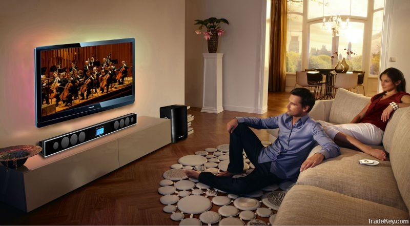 Home theater sound bar speakers