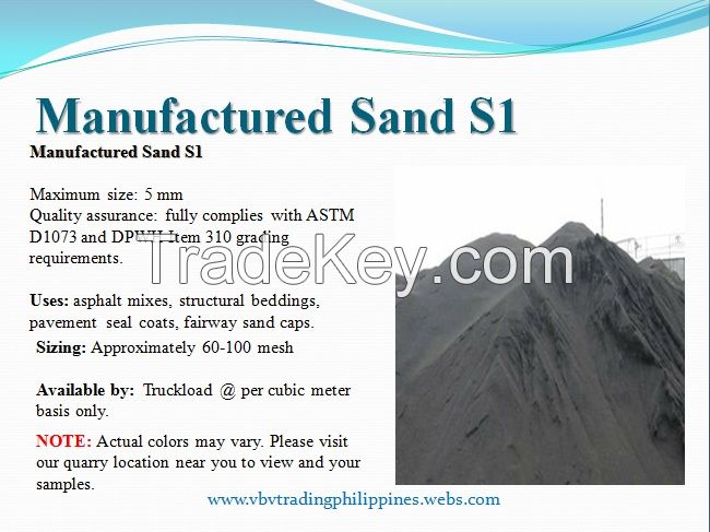 S1 Manufactured Sand