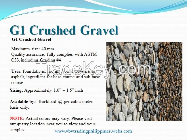 G1 Washed Crushed Gravel