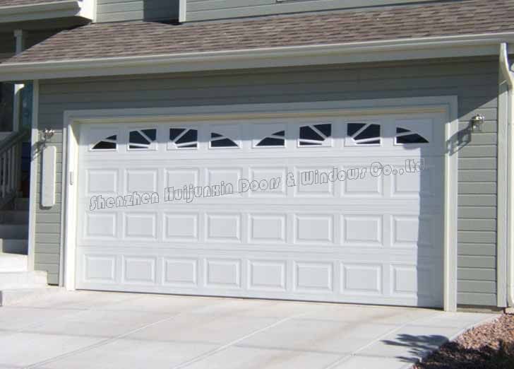 Steel sectiona garage door