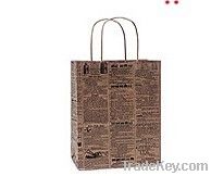 NEWSPRINT Kraft Shopping Bags