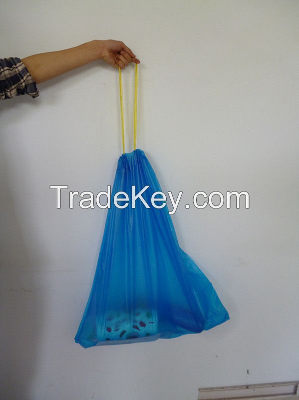 High quality draw-string garbage bag