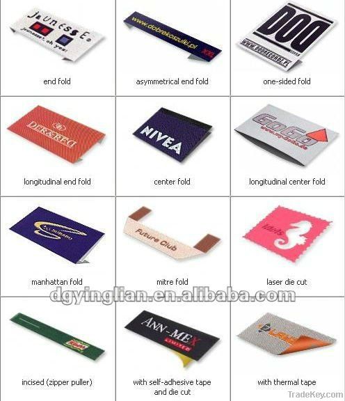 custom fashion brand logo woven labels