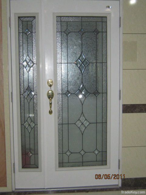 Glass Steel Door with Side Lite Door