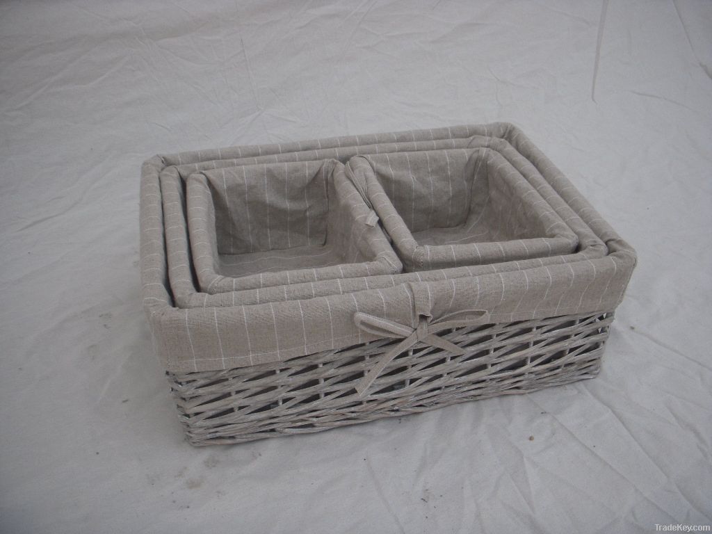 Top Quality Natural Wicker Storage Baskets With Lids