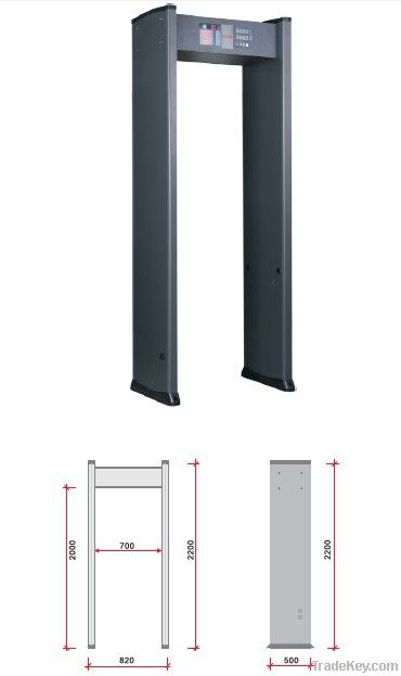 K108 Walk-through metal detector doors