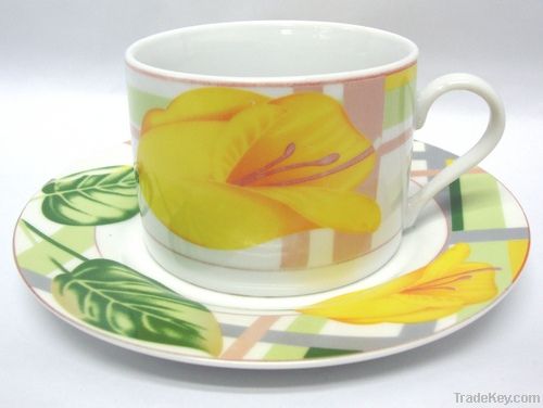 Porcelain cup saucer