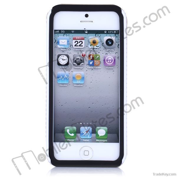 Stripe Pattern Silicone And Hard Case For iPhone 5