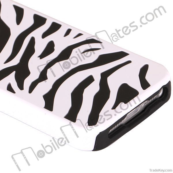 Stripe Pattern Silicone And Hard Case For iPhone 5