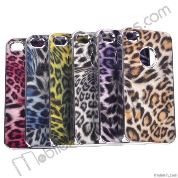 Shiny Leopard Pattern Hard Case for iPhone 4S / iPhone 4