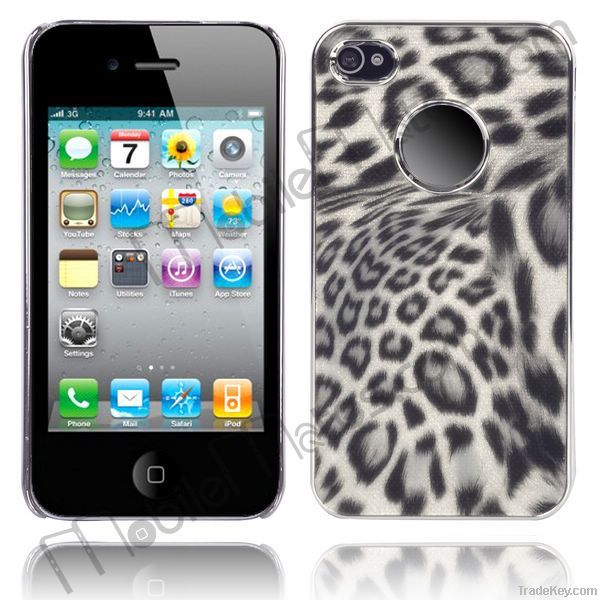 Shiny Leopard Pattern Hard Case for iPhone 4S / iPhone 4