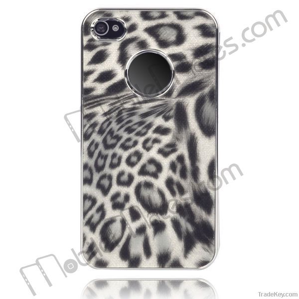 Shiny Leopard Pattern Hard Case for iPhone 4S / iPhone 4