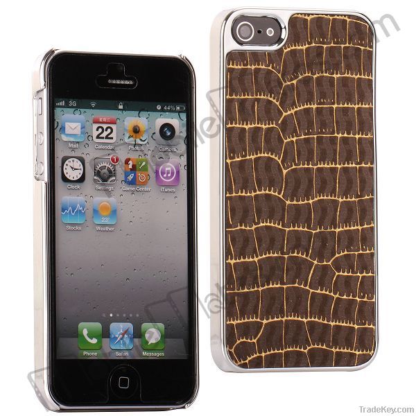 Leather Coated Case for iPhone 5