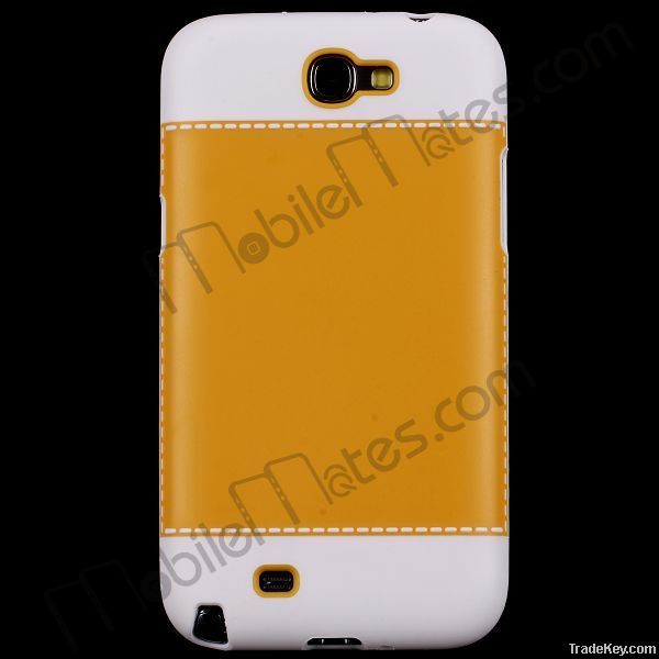 Two-tone Hybrid Cover TPU&Plastic Case for Samsung Galaxy Note2