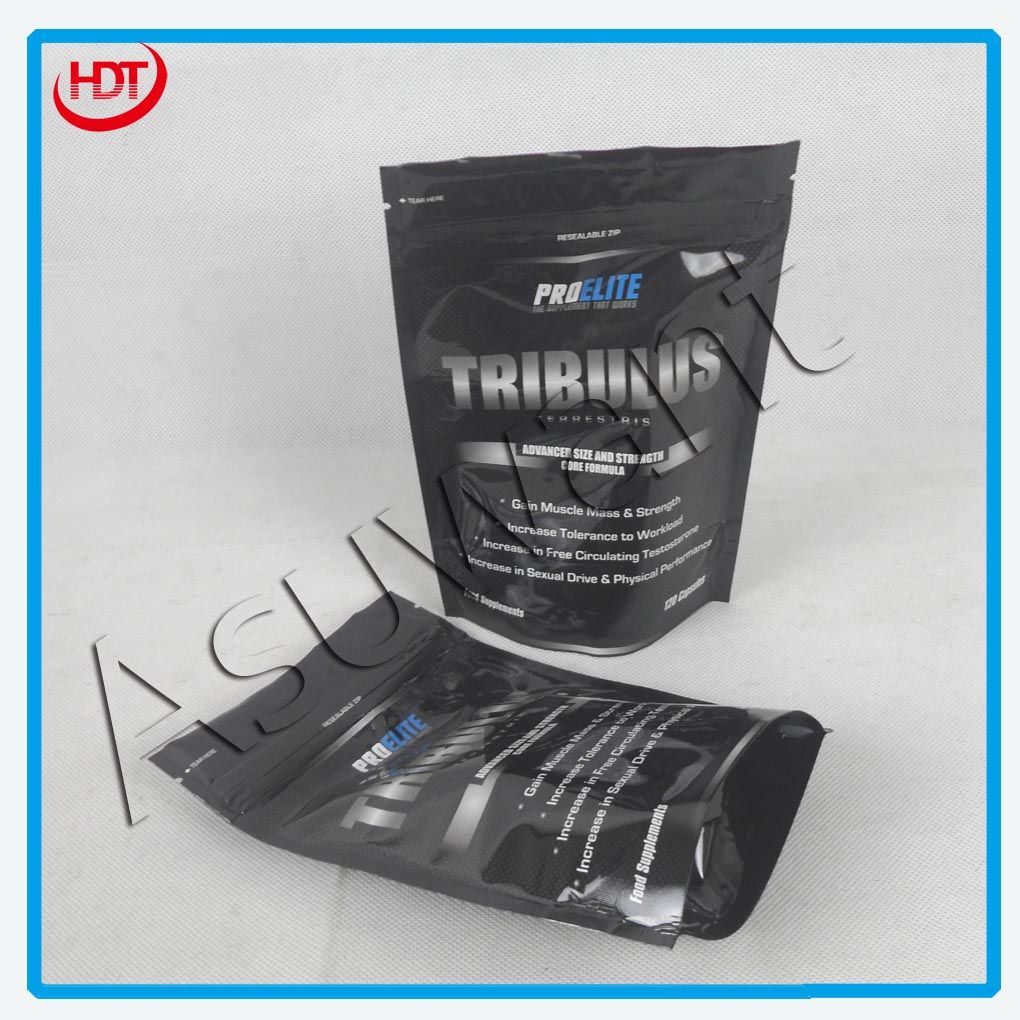 Plastic Bag Zip Lock Stand Up Pouches With Customer Printed