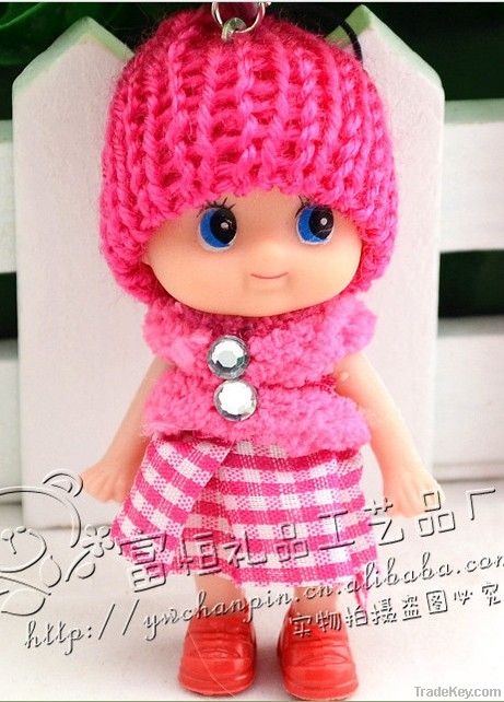 Confused doll for girls New Year Christmas gift mini girl toy doll 6pc