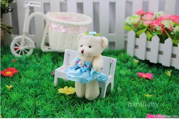 New arrival diamond jingyi dolls joint bear keychain doll
