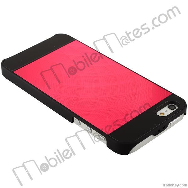 Oil Coated Plastic Frame & middle Wiredrawing Aluminu Case for iPhone5