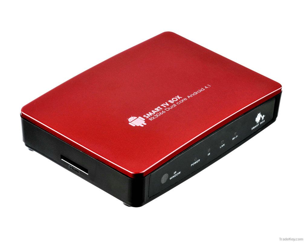 Manufacturer Supply Android 4.1 TV Box Media Player RK3066 1GB RAM 4GB