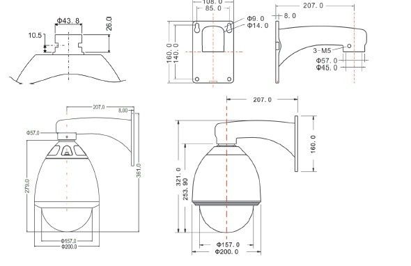 Economic High Speed Dome Camera