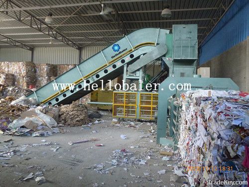 Automatic waste paper baler