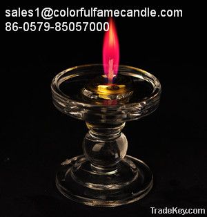 bars decoration colored flame candles