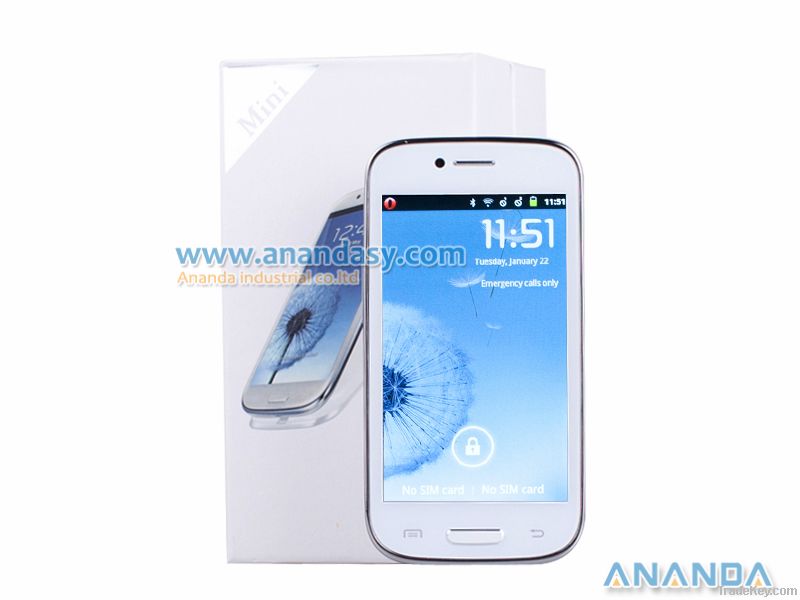 4.0 inch Dual SIM Android 4.1 Phone Mini S3