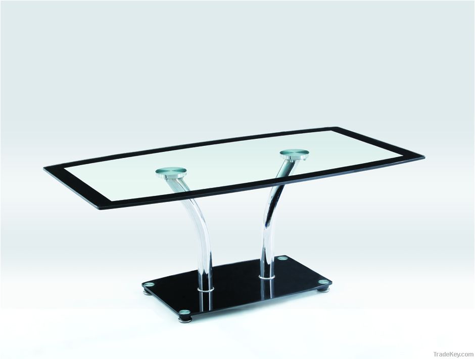 Modern design metal chrome legs coffee table
