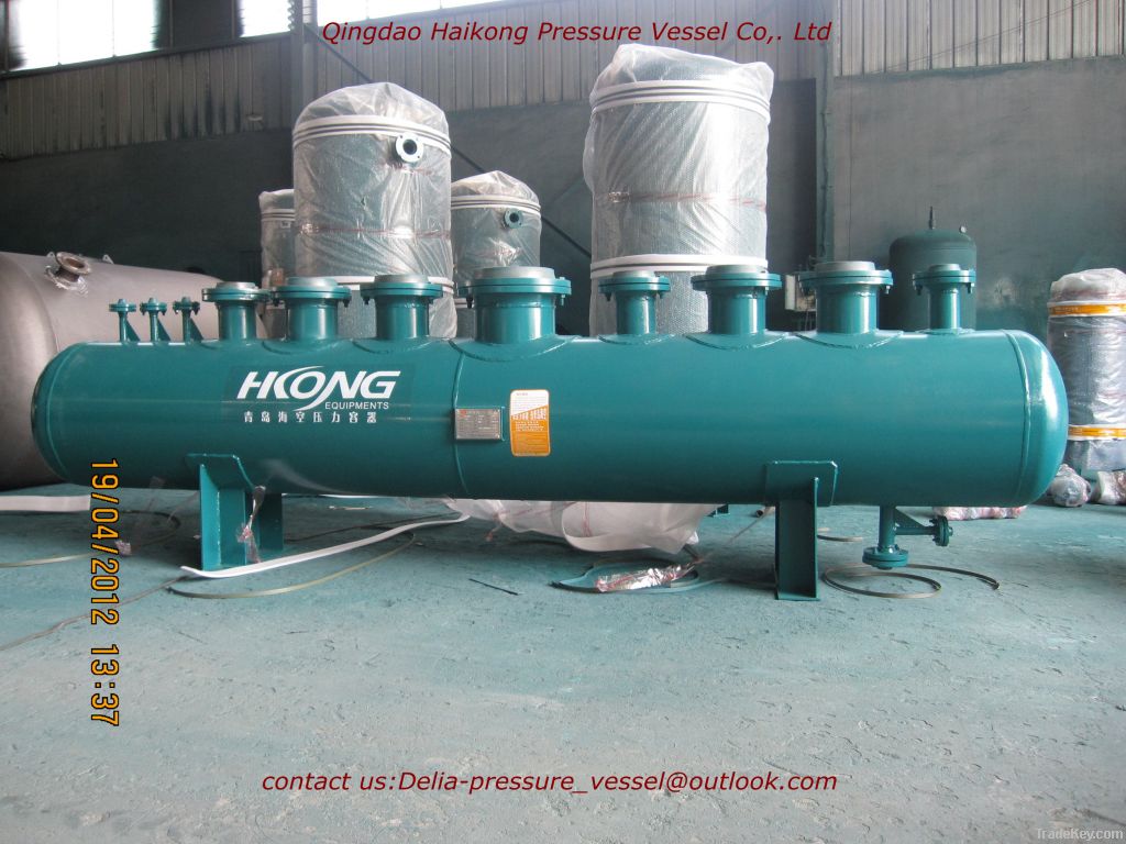 collect water container and heat transfer pressure vessel