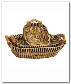 wicker tray / fruit basket