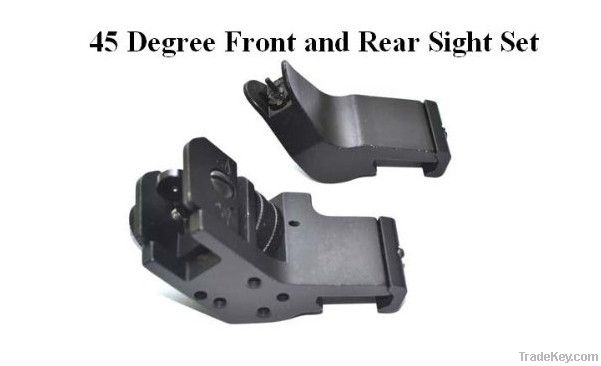 Gdt Ar15 Front and Rear 45 Degree Rapid Transition Iron Sigh