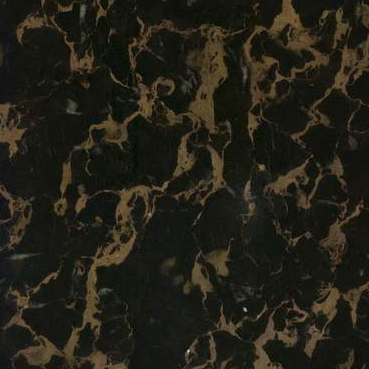 Marble Black Golden Flower