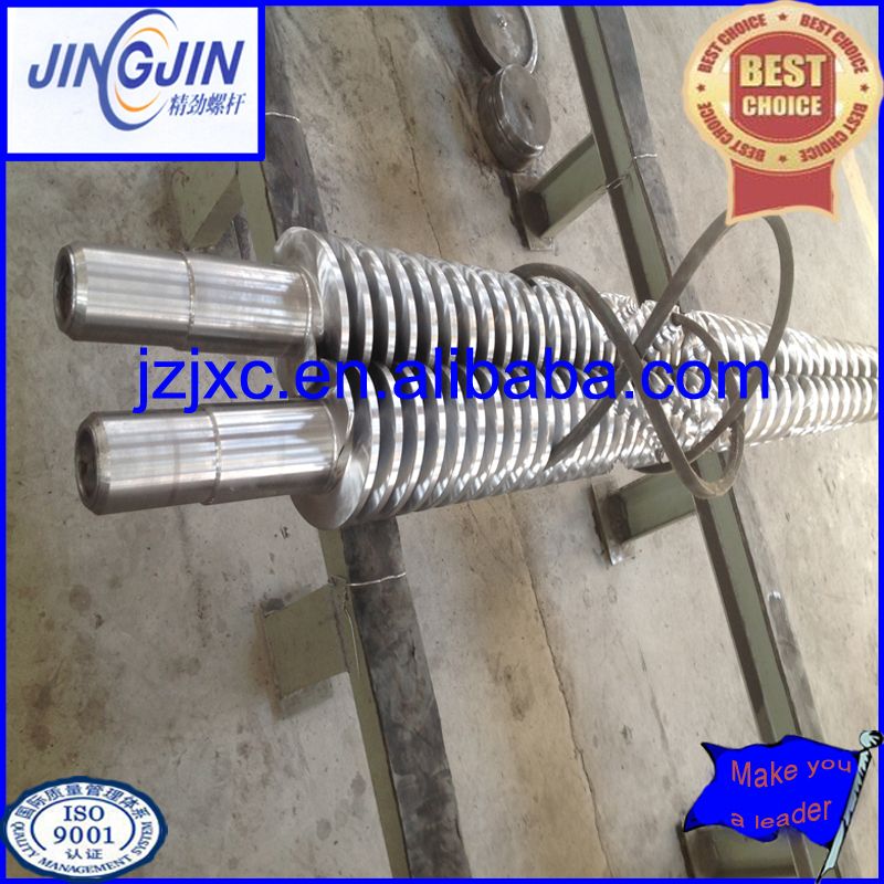 conical twin screw barrel for PVC PP plastic sheet/twin conical screw